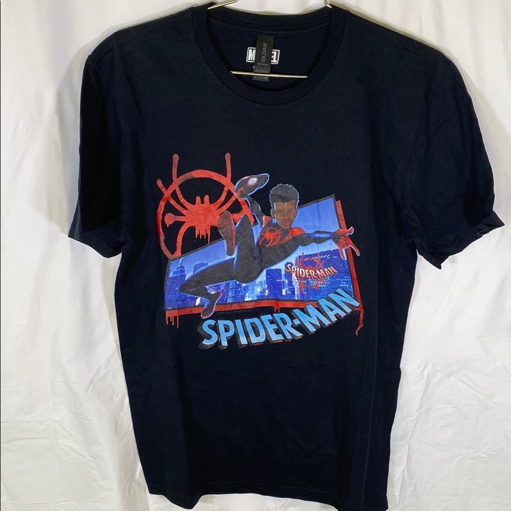 Gildan Black Spider-Man Short Sleeve Tee